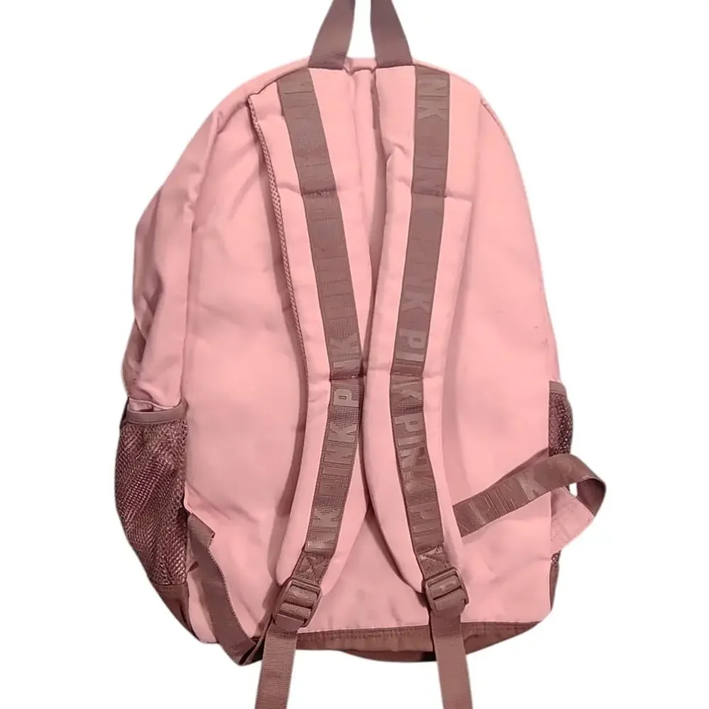 Victoria's Secret Pink Graphic Large Full-Size Campus Backpack Double Layer - Picture 2 of 10